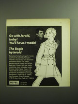 1970 The Bogie Trenchcoat by Jerold Advertisement - Go with Jerold, baby! - £14.77 GBP