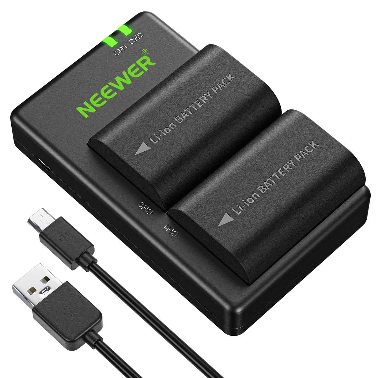 Neewer LP-E6 LP E6N Battery Rechargeable Battery Charger Set for Canon 5D Mark I - $64.99
