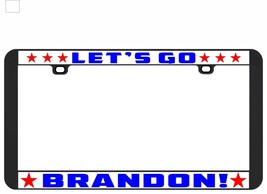 Let&#39;s Go Brandon Joe Biden Republican License Plate Frame Tag Holder Stars 2-... - £5.77 GBP