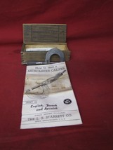 Vintage Starrett No. 230 Outside Micrometer With Original Wood Box - $39.59