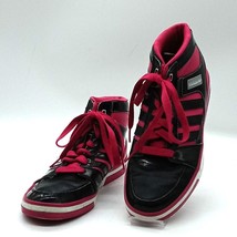 Adidas Sneaker Original Men&#39;s Sz 7 High Tops Athletic Shoes Red Black EVH 79100 - £27.16 GBP