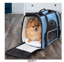 Paws &amp; Pals Pet Carrier Travel Bag Blue Small Oxgord Airline Approved - £20.84 GBP