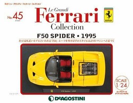 Deagostini Le Grandi Ferrari Collection No.45 With 1/24 F50 SPIDER 1995 ... - $93.51