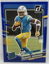 2023 Panini Donruss Quentin Johnston Rated Rookie #353 Blue Press Proof RC - £2.23 GBP
