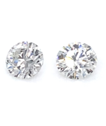 Lot De 2 Cvd Labo Grown Rond Coupe Diamants Certifié Igi Carats = 2.19 C... - €4.740,30 EUR