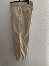 TRU-SPEC 24-7 Classic Tactical Pants Khaki #1185 Rip Stop Adj Waist 34x30 READ - £19.28 GBP
