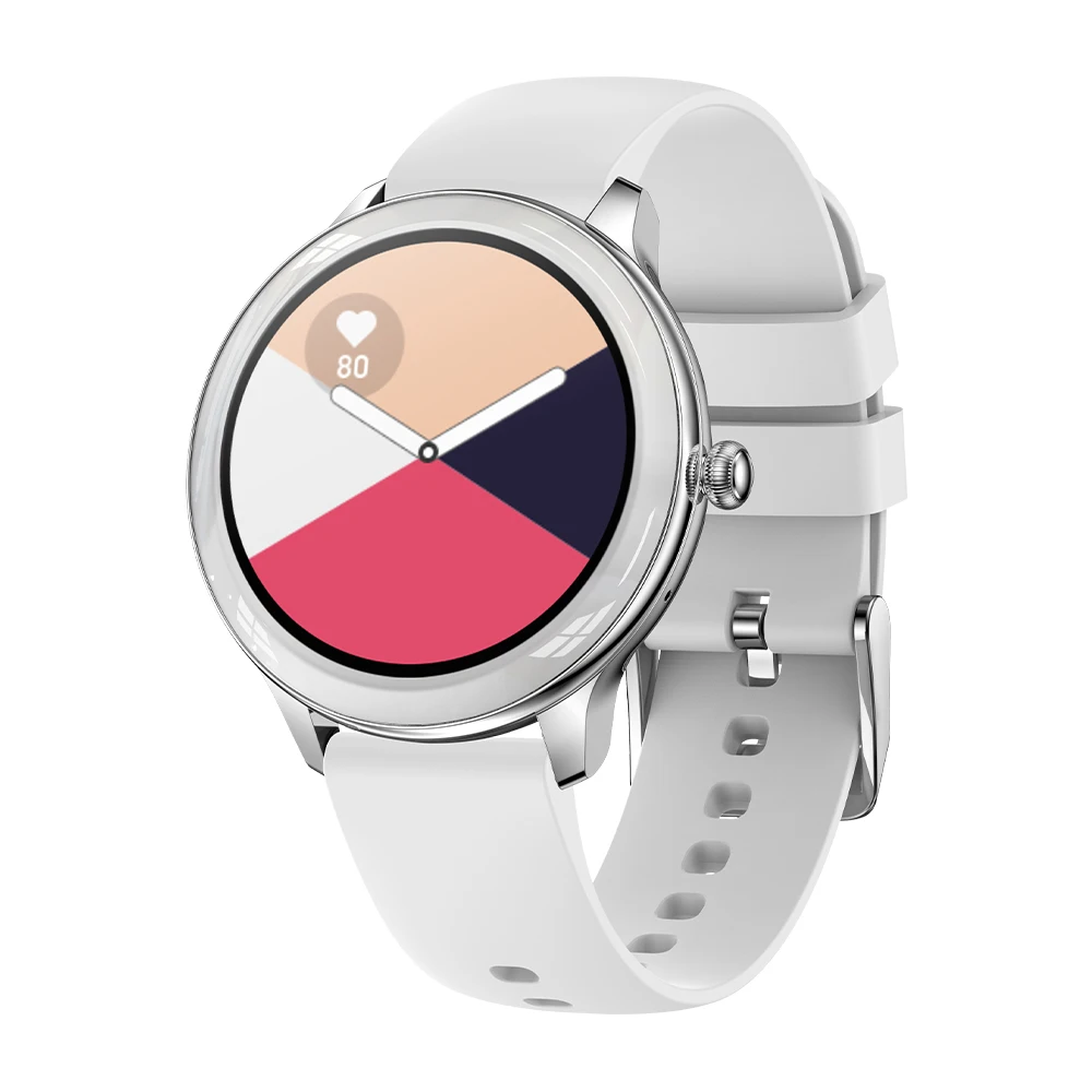 V33 Lady Smartwatch 1.09 inch Full Screen Thermometer Heart Rate Sleep M... - £55.14 GBP