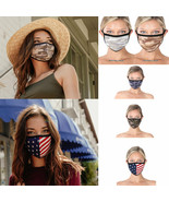 Unisex Army Military Camo USA Soft Cotton Face Mask Cover Reusable Washable - $10.90 CAD