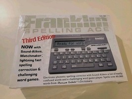 NEW-VTG-1990 Franklin Spelling Ace Third Ed SA-98 Websters/Correction Wo... - $29.69