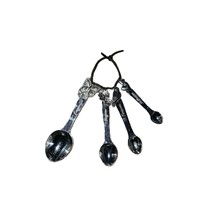 Decorative Handles Set Of 4 Measuring Spoons Metal - £12.58 GBP