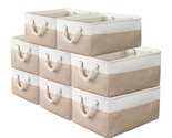 8 Pack Storage Basket Bins - Decorative Baskets Bulk Storage Box Cubes C... - $87.39