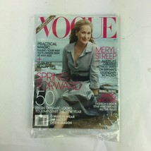 January 2001 Vogue Magazine Meryl Streep Iron Lady Marc Jacobs Spring Forward - £10.38 GBP