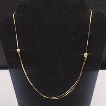 Vintage Women&#39;s Gold Adjustable Chain Necklace SKU3881 - $14.03