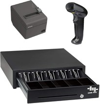 POS Hardware Bundle for Square - Cash Drawer, Thermal Receipt Printer, and - £385.83 GBP