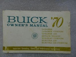 BUICK LESABRE ELECTRA WILDCAT ESTATE WAGON 1970 Owners Manual 14685 - $16.82