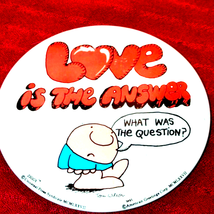 ~love is the answer~Ziggy 4-in pinback button - £13.91 GBP
