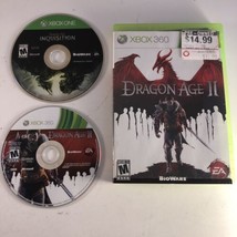 Dragon Age Ii 2 X Box 360 + Dragon Age Inquistion Xbox One Disc Only Lot - £11.67 GBP