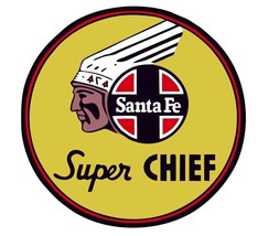 Santa Fe Super Chief Railroad Railway Train Sticker R7260 - $1.95+