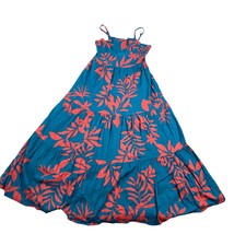 Old Navy Dress Womans Size Small Blue Sundress Tropical Colorful Lined Empire - £18.65 GBP