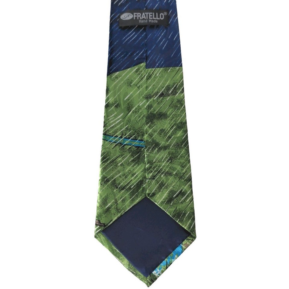 Fratello Funny Golfer Lighting Storm Rain Umbrella Novelty Necktie Item image 6
