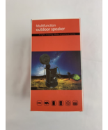 Multi-Function Outdoor Lantern Speaker LED Light  FM Radio Solar U2C 5-i... - $196.74 MXN
