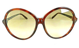 Tom Ford Oversized Tortoise Round Women&#39;s Sunglasses T1 - £152.80 GBP