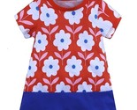 NEW Girls Red Floral Short Sleeve Tunic Dress Size 6 - $10.99