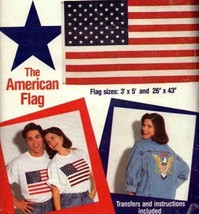 OOP 1991 UNCUT Simplicity Pattern 0692 AMERICAN FLAG / EAGLE TRANSFERS &amp;... - £6.76 GBP