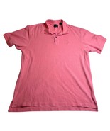 Izod Polo Shirt Mens Extra Large Red Coral Collared Preppy Short Sleeve ... - $8.06 CAD