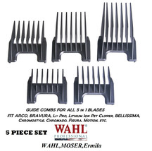 Wahl 5 in 1 Blade Attachment Guide COMB SET For ACADEMY,GENIO,BELLISSIMA... - $450.31 MXN