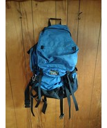 Vintage  LL BEAN Hiking Backpack Rucksack Blue Size Large Outdoors Woods... - £28.48 GBP