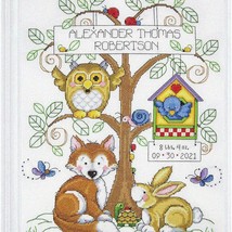 Enchanted Woodland Stitchery Set: Baby&#39;s Forest Counted Cross Stitch Kit - $79.15