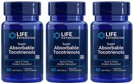 SUPER ABSORBABLE TOCOTRIENOLS VITAMIN E HAIR GROWTH  180 Softgel LIFE EX... - £53.10 GBP