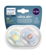 Avent Ultra Air Soother 0-6 Months Deco Mixed 2 Pack - £65.02 GBP