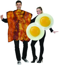 Fun World Unisex-Adult&#39;s Bacon &amp; Eggs Adlt Cstm, Multi, One Size - £115.08 GBP