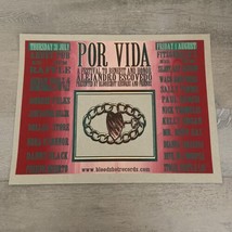 Alejandro Escovedo Chicago Gig Poster Por Vida Bloodshot Records Abbey Pub  - $34.21 CAD