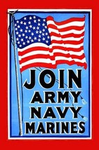 Join - Army - Navy - Marines Unknown - Art Print - £17.63 GBP+