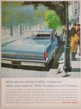 1963 Print Ad The '63 Pontiac Bonneville Wide-Track with Trophy V8 - £11.94 GBP