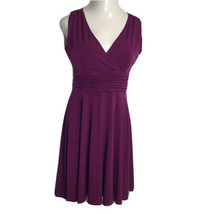 AA Studio AA Classy Dress ~ Sz 10 ~ Knee Length ~ Purple ~ Sleeveless ~ ... - $22.49