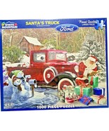 Santas Ford Truck Vintage Look 1000 pc Christmas Holiday Puzzle 24x30 Se... - $16.95