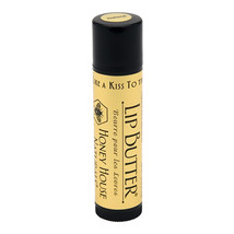 Honey House Naturals Lip Care Butter Tube Natural 0.15oz - £5.77 GBP