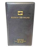 Vintage Tinker AFB Business Card Holder Binder Black 7.5 x 4.25&quot; Holds 48 - £12.59 GBP