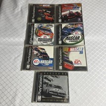 Lot of 7 Games NASCAR PS1 - Nascar Racing-Newman Haas-Nascar 2002-2000-99-98-98C - £35.32 GBP