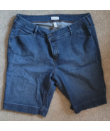 Women's Venezia Denim Shorts Plus Size 26 Button Zipper Casual Summer Ou... - $14.99