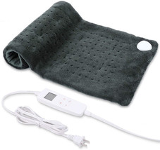 Heating Pad, Electric Heating Pad for Pain Relief, 6 Heat Settings   (Dark Gray) - £18.61 GBP