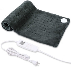 Heating Pad, Electric Heating Pad for Pain Relief, 6 Heat Settings   (Dark Gray) - £18.66 GBP