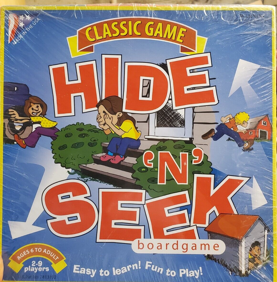 Primary image for Vintage Ideal Toy Co 1967 Hide N' Seek Childrens Board Game Complete Original 