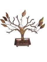 Ancient Graffiti Large Brass Jewelry Holder Tree Of Life Rings Earrings ... - $27.00