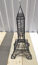 Paris France Eiffel Tower Metal Art Sculpture Jewelry Holder Display Decoration - £31.55 GBP