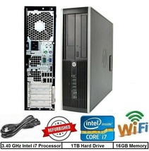 CLEARANCE! HP Intel Core i7 CPU Desktop Computer 3.40 GHz 1TB HDD WINDOW... - $169.95